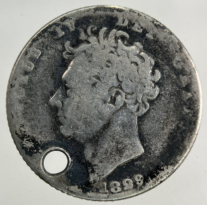 1829 George IV Sixpence Silver Coin | Collectable Grade