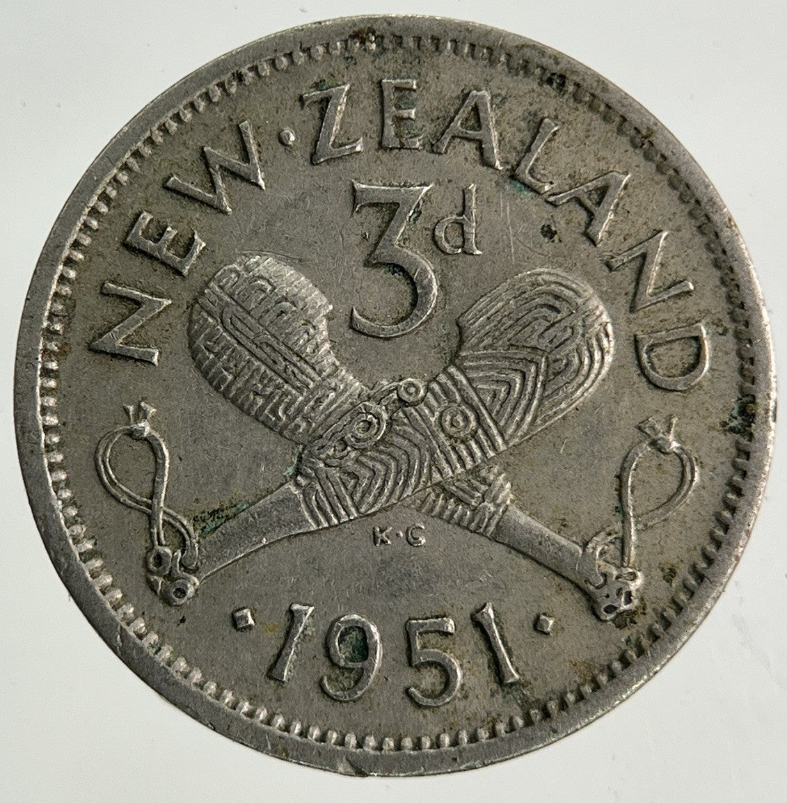 1951 New Zealand Threepence Coin | Fine Collectable Grade