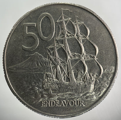 1985 New Zealand 50 Cents Coin | Very High Grade