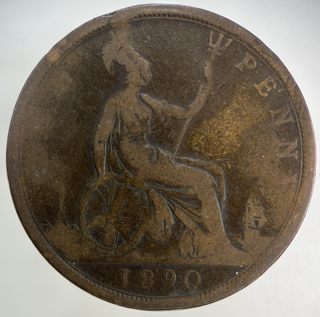 1890 Victoria One Penny Coin | Collectable Grade