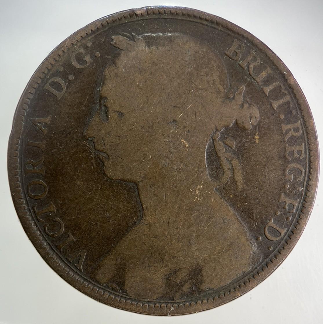 1890 Victoria One Penny Coin | Collectable Grade