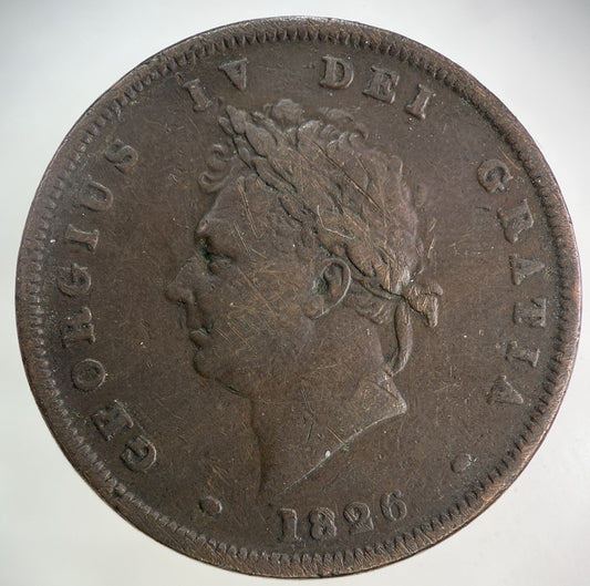 1826 George IV One Penny Coin | Fine Collectable Grade