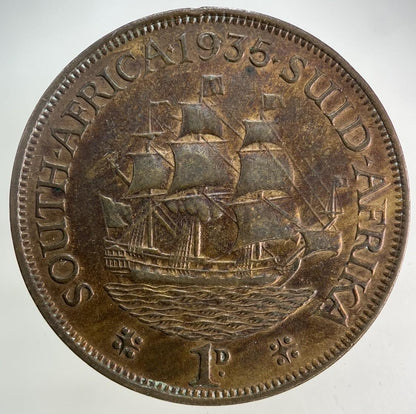 1935 South Africa One Penny Coin | Very High Grade