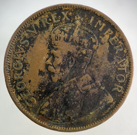 1927 South Africa One Penny Coin | Collectable Grade