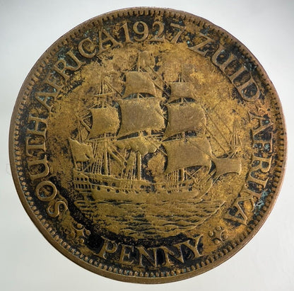 1927 South Africa One Penny Coin | Collectable Grade