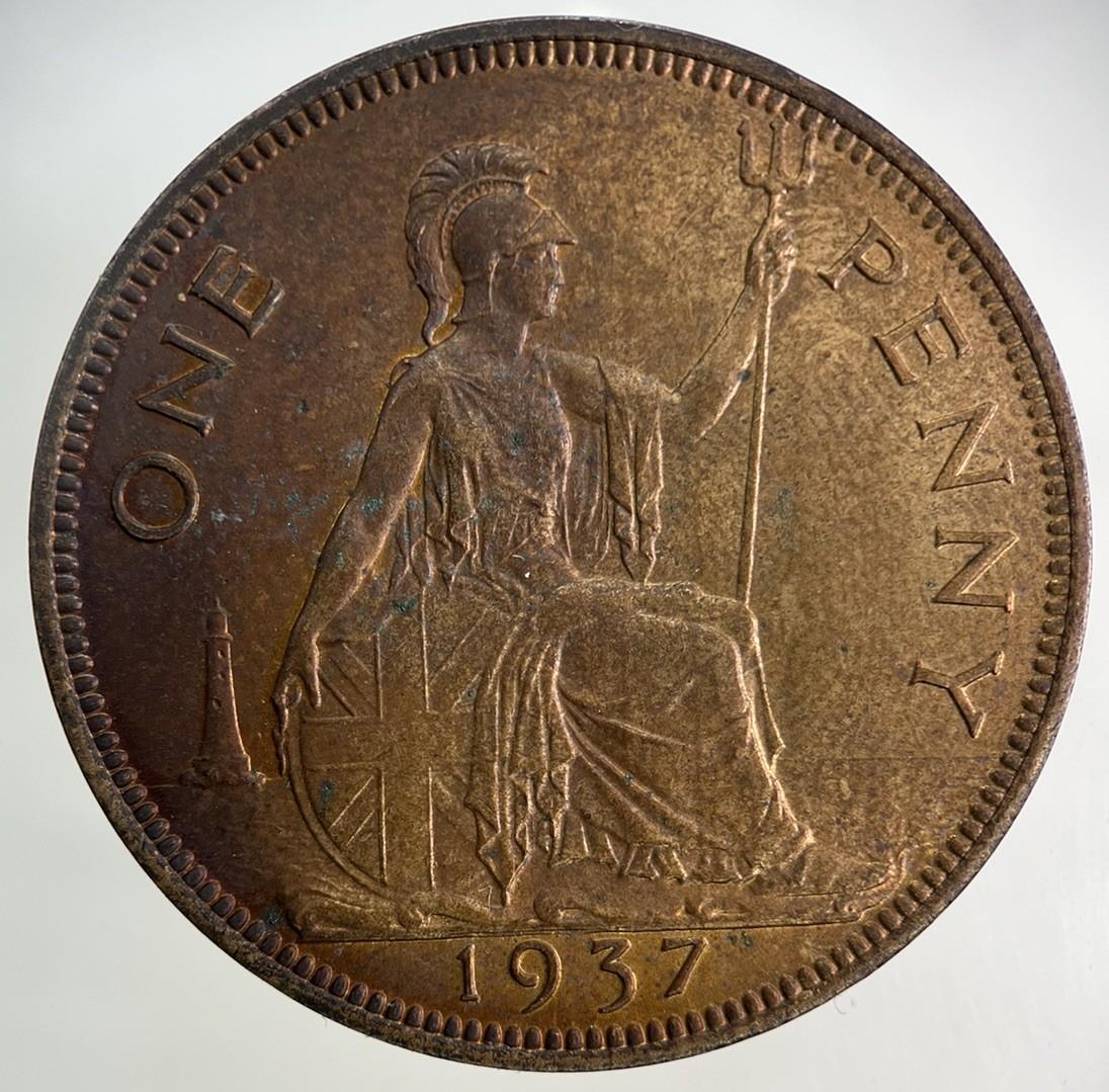 1937 George VI One Penny Coin | Very High Grade