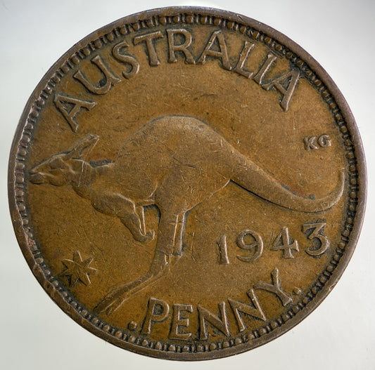 1943 Australia One Penny Coin | Fine Collectable Grade