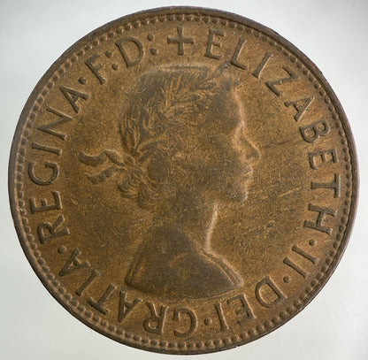 1960 Australia One Penny Coin | Fine Collectable Grade