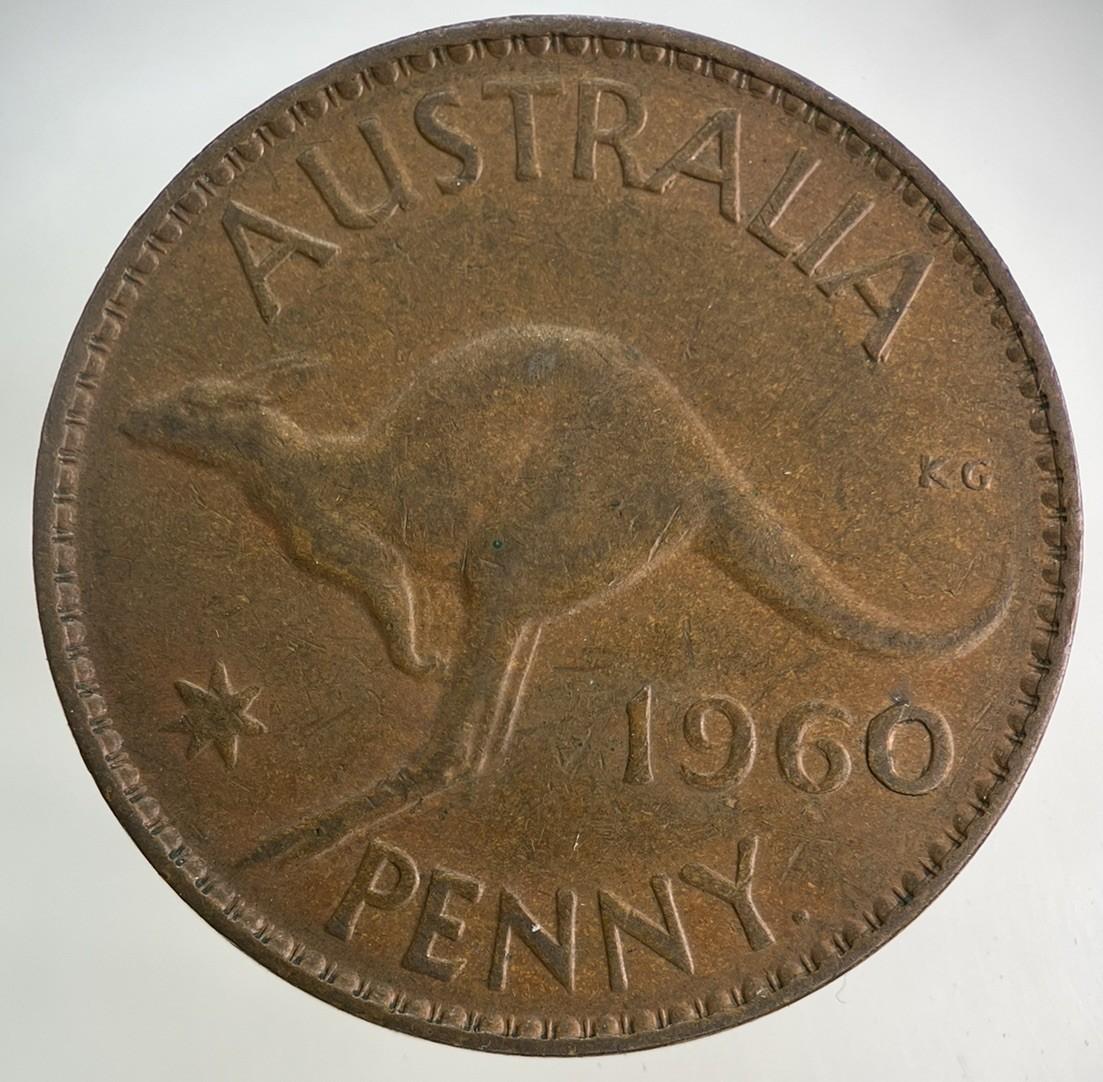 1960 Australia One Penny Coin | Fine Collectable Grade