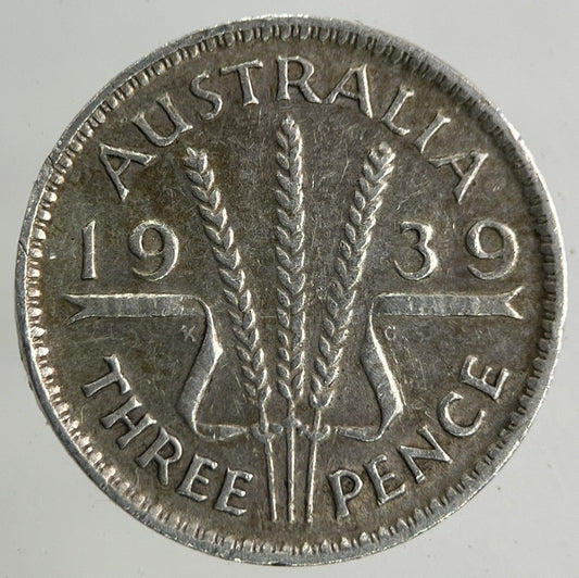 1939 Australia Threepence Silver Coin | Fine Collectable Grade