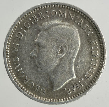 1939 Australia Threepence Silver Coin | Fine Collectable Grade