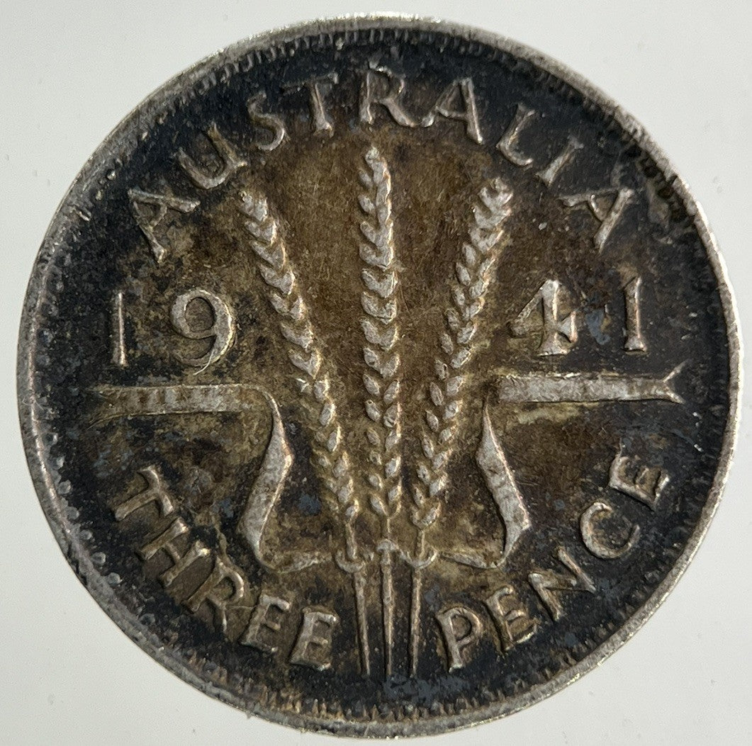 1941 Australia Threepence Silver Coin | Fine Collectable Grade
