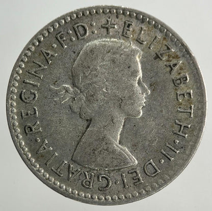 1955 Australia Threepence Silver Coin | Fine Collectable Grade
