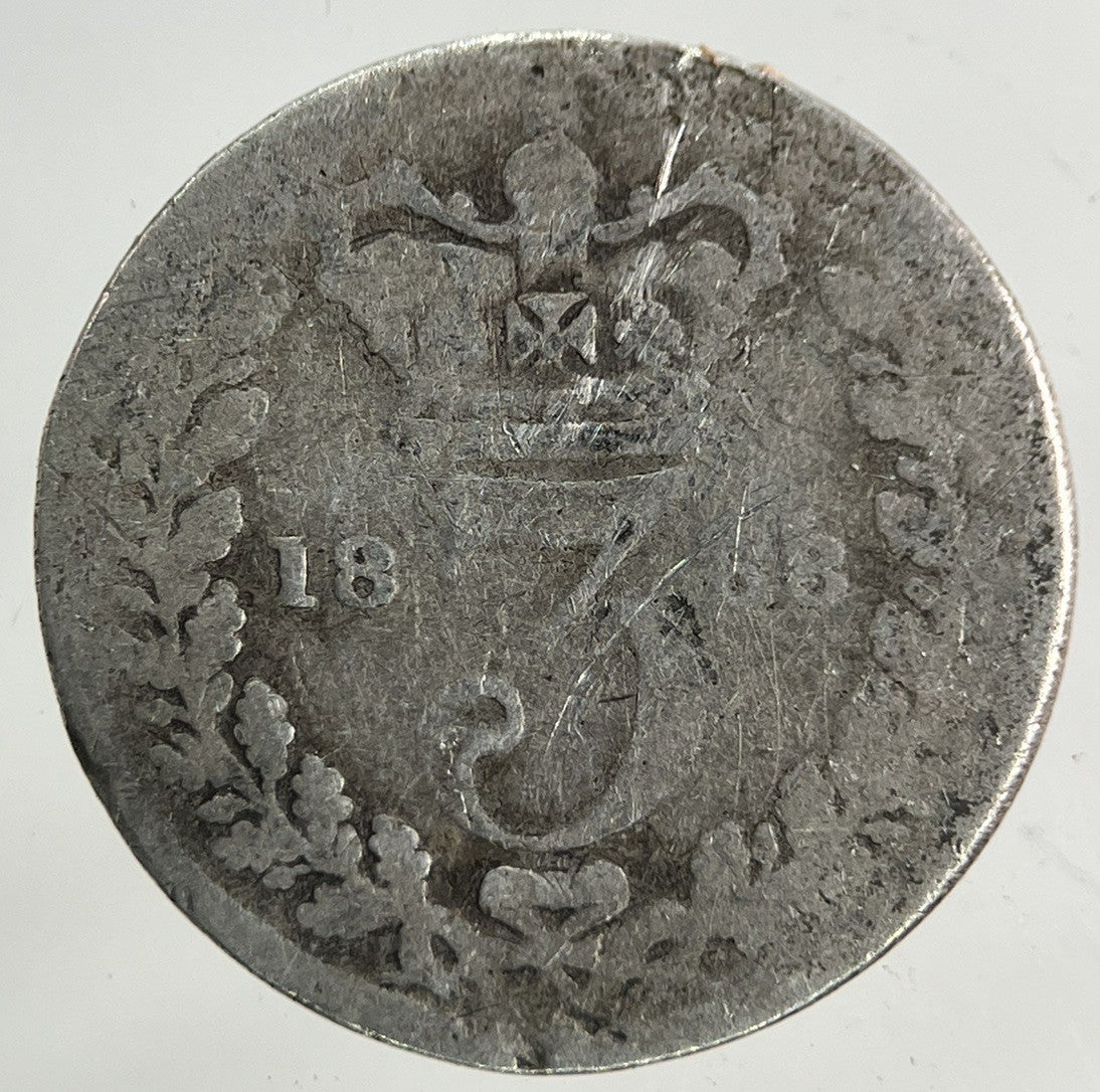 1868 Victoria Threepence Silver Coin | Collectable Grade