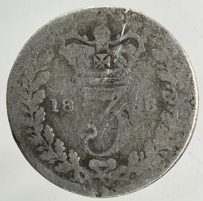 1868 Victoria Threepence Silver Coin | Collectable Grade