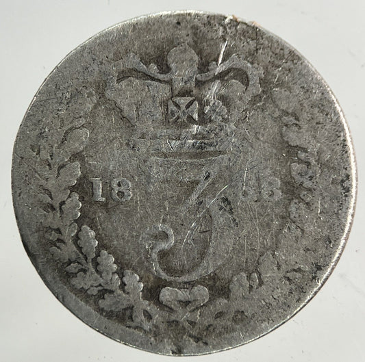 1868 Victoria Threepence Silver Coin | Collectable Grade