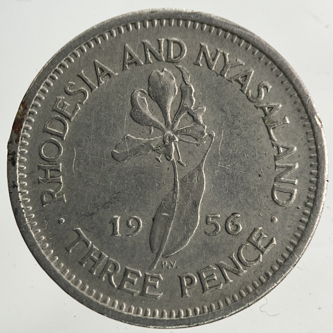 1956 Africa Rhodesia Threepence Coin | Fine Collectable Grade