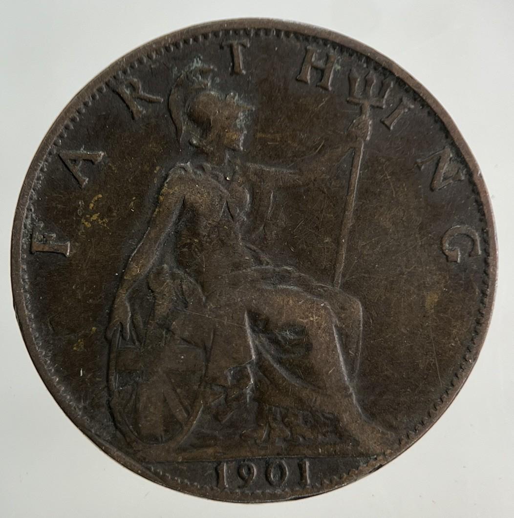 1901 Victoria Farthing Coin | Fine Collectable Grade