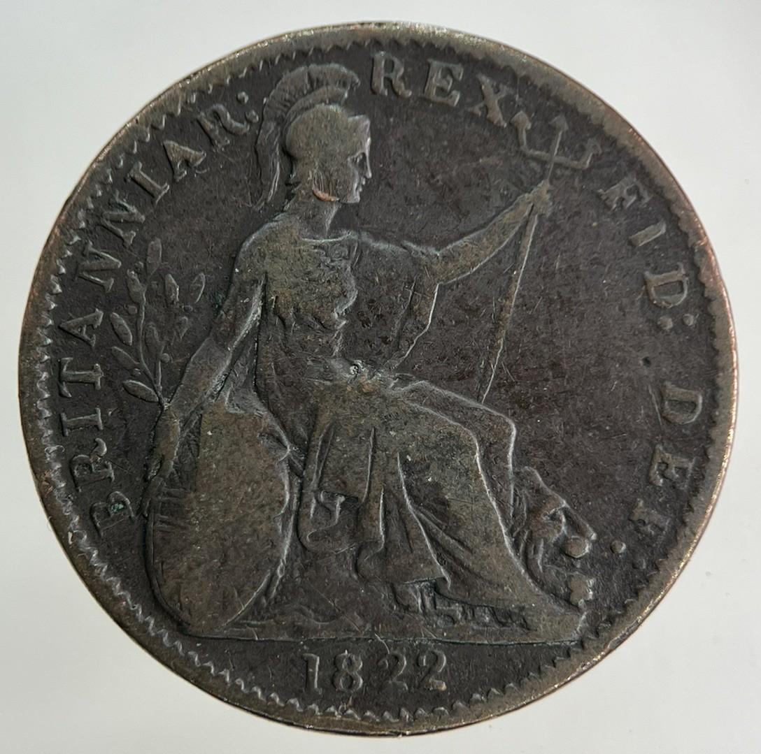 1822 George IV Farthing Coin | Fine Collectable Grade