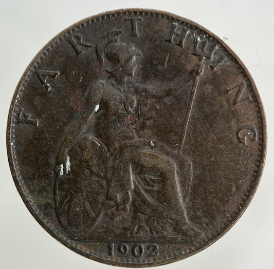 1902 Edward VII Farthing Coin | Fine Collectable Grade