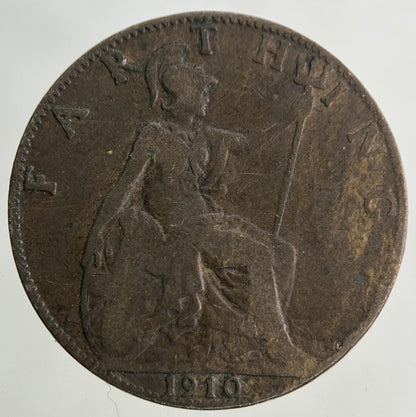 1910 Edward VII Farthing Coin | Collectable Grade