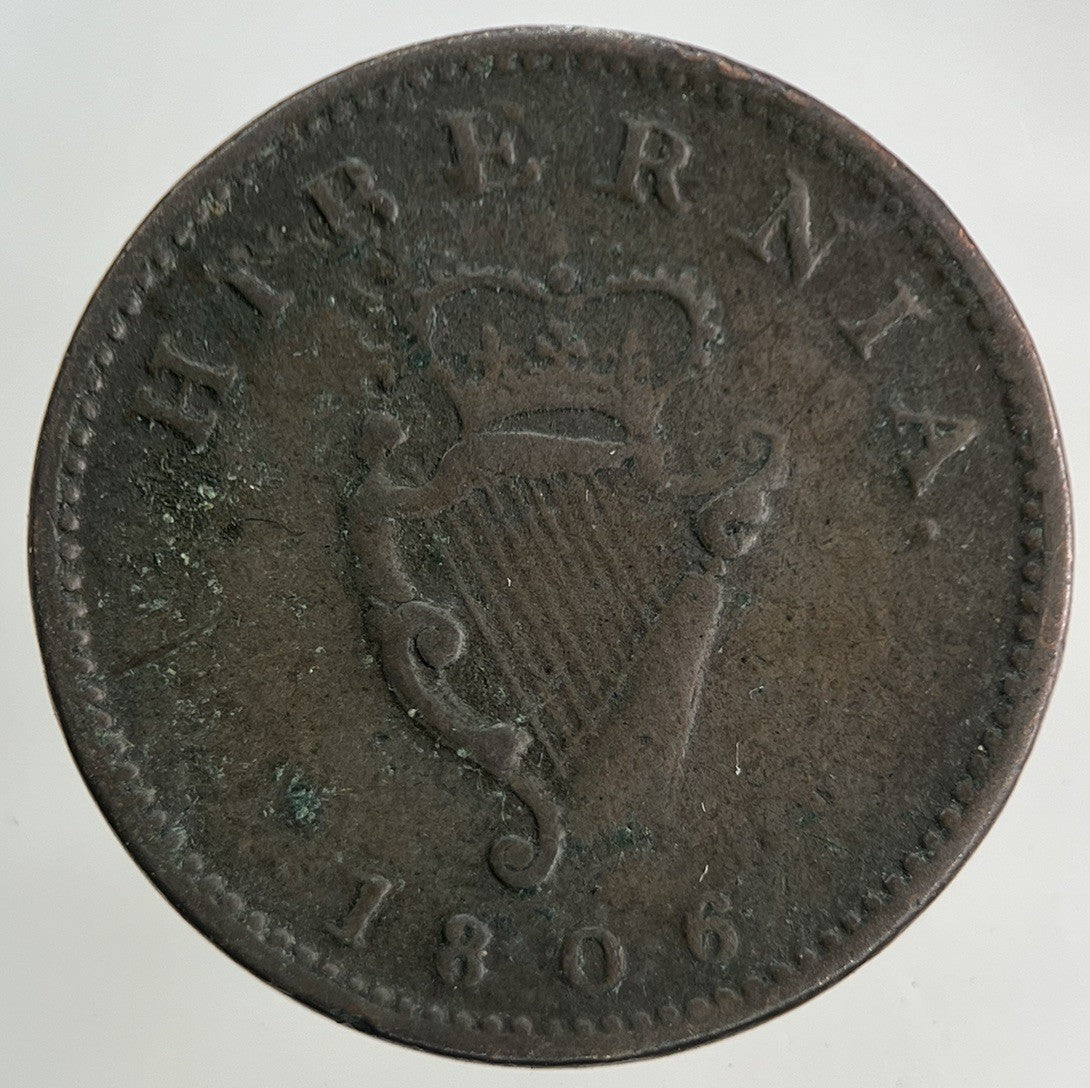1806 Irish Farthing Coin | Fine Collectable Grade