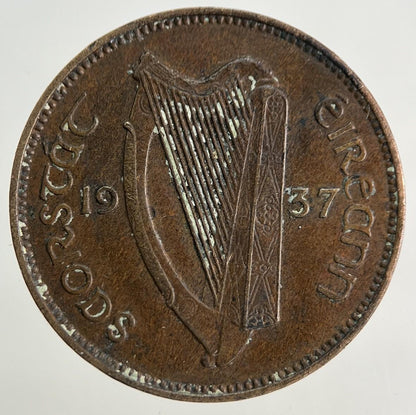 1937 Irish Farthing Coin | Very High Grade