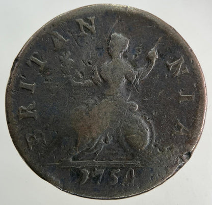 1754 George II 2nd Farthing Coin | Collectable Grade