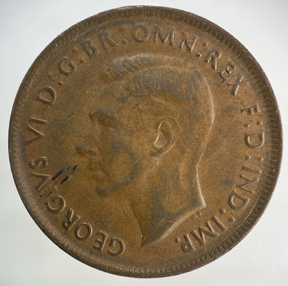 1948 Australia One Penny Coin | Fine Collectable Grade