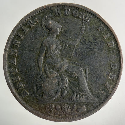 1854 Victoria Half-Penny Coin | Fine Collectable Grade