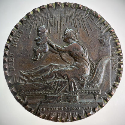1820 France Dieu Nous L’a Donne Par Gayrard Medal Coin | Fine Collectable Grade