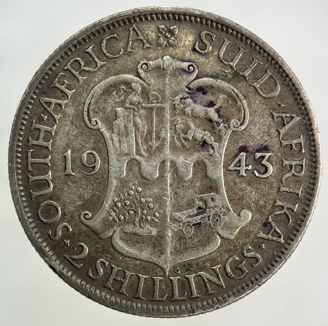 1943 South Africa Florin Silver Coin | Fine Collectable Grade