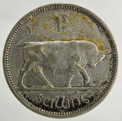 1939 Irish Shilling Silver Coin | Fine Collectable Grade