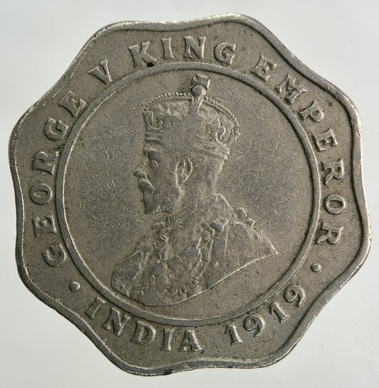 1919 India 4 Annas Coin | Fine Collectable Grade