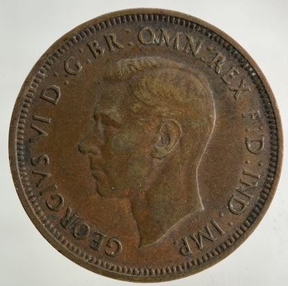 1938 Australia Half-Penny Coin | Fine Collectable Grade