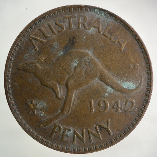 1942 Australia One Penny Coin | Fine Collectable Grade