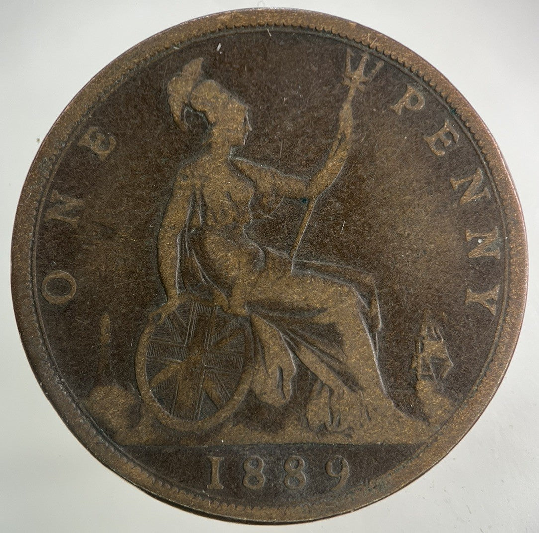 1889 Victoria One Penny Coin | Collectable Grade