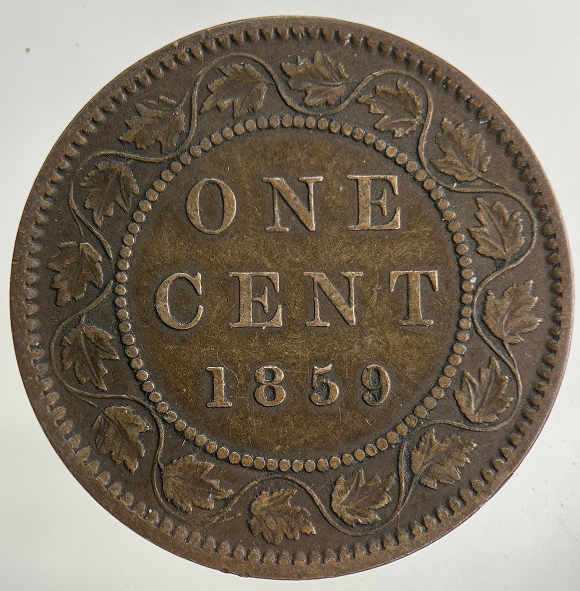 1859 Canada One Cent Coin | Fine Collectable Grade