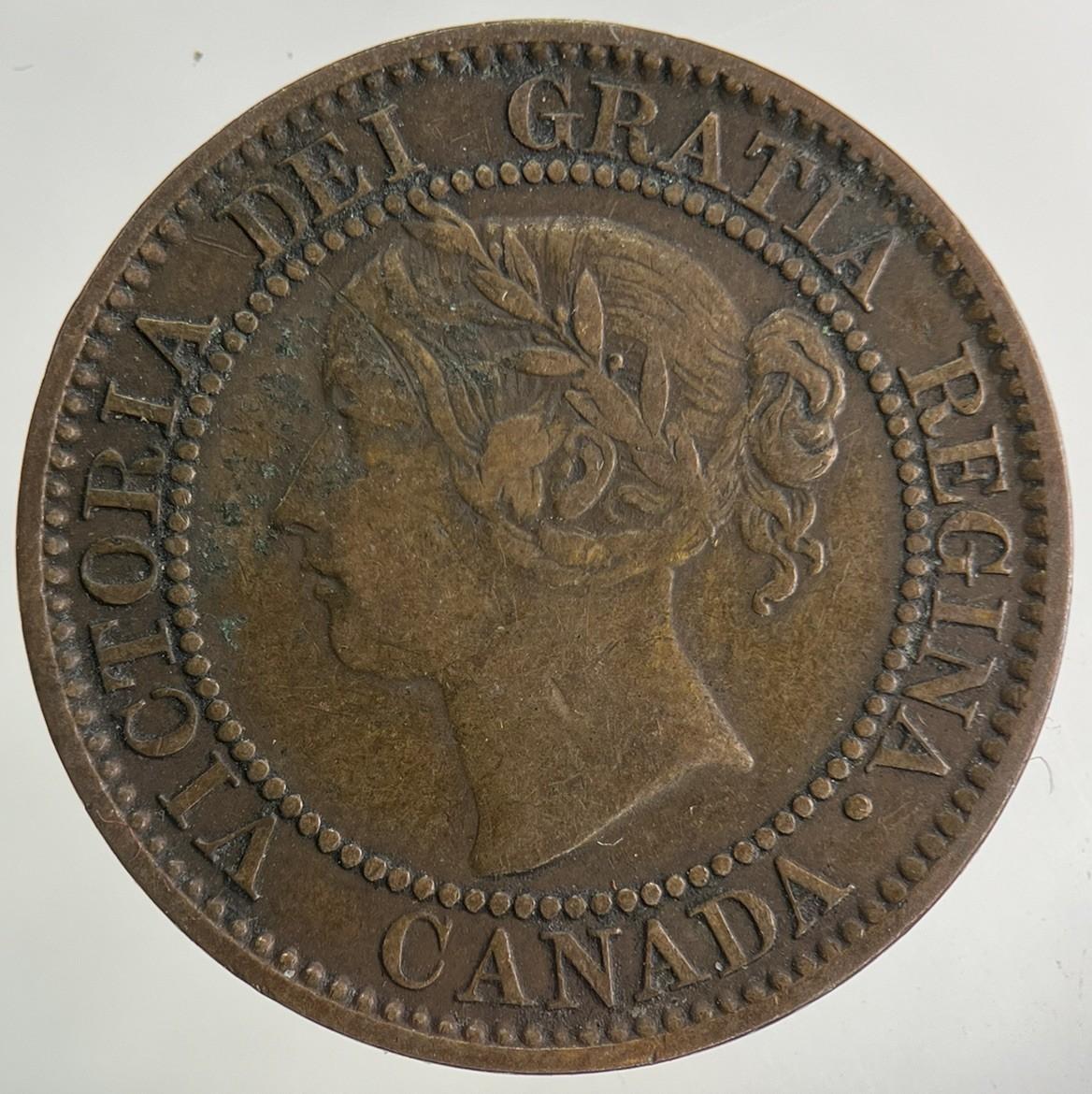 1859 Canada One Cent Coin | Fine Collectable Grade