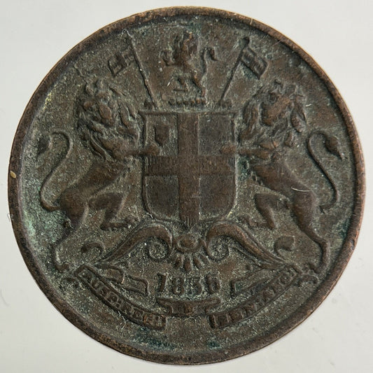 1835 East India Company 1/12 Anna Coin | Very High Grade