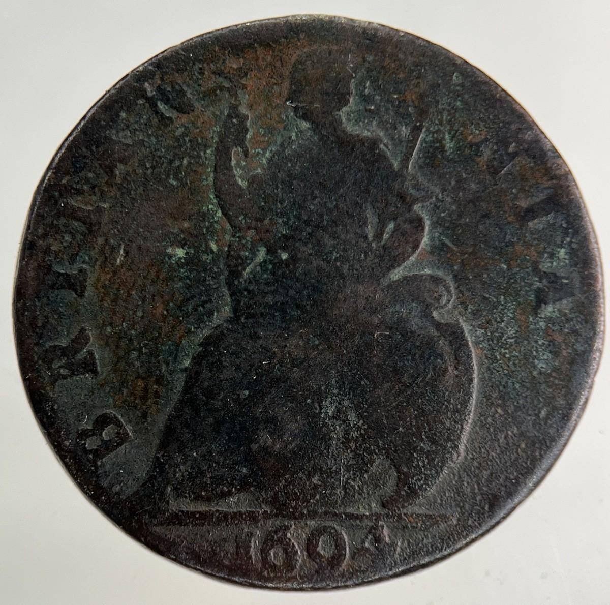 1694 William III 3rd & Mary Farthing Coin | Fine Collectable Grade