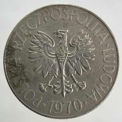 1970 Poland 10 Zloty Zlotych Coin | Fine Collectable Grade