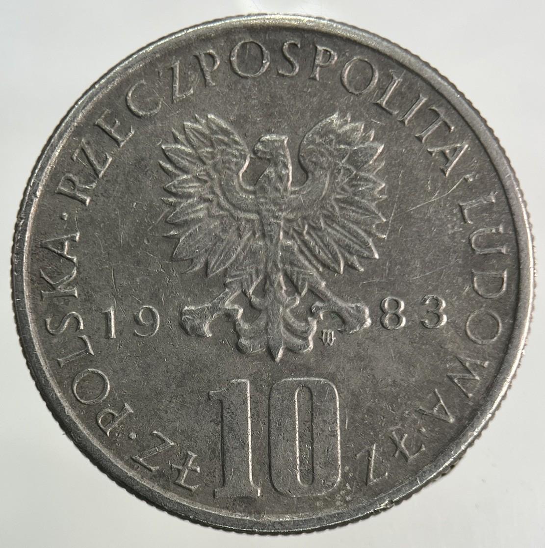 1983 Poland 10 Zloty Zlotych Coin | Fine Collectable Grade