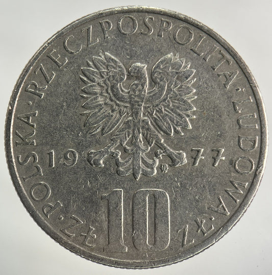 1977 Poland 10 Zloty Zlotych Coin | Fine Collectable Grade