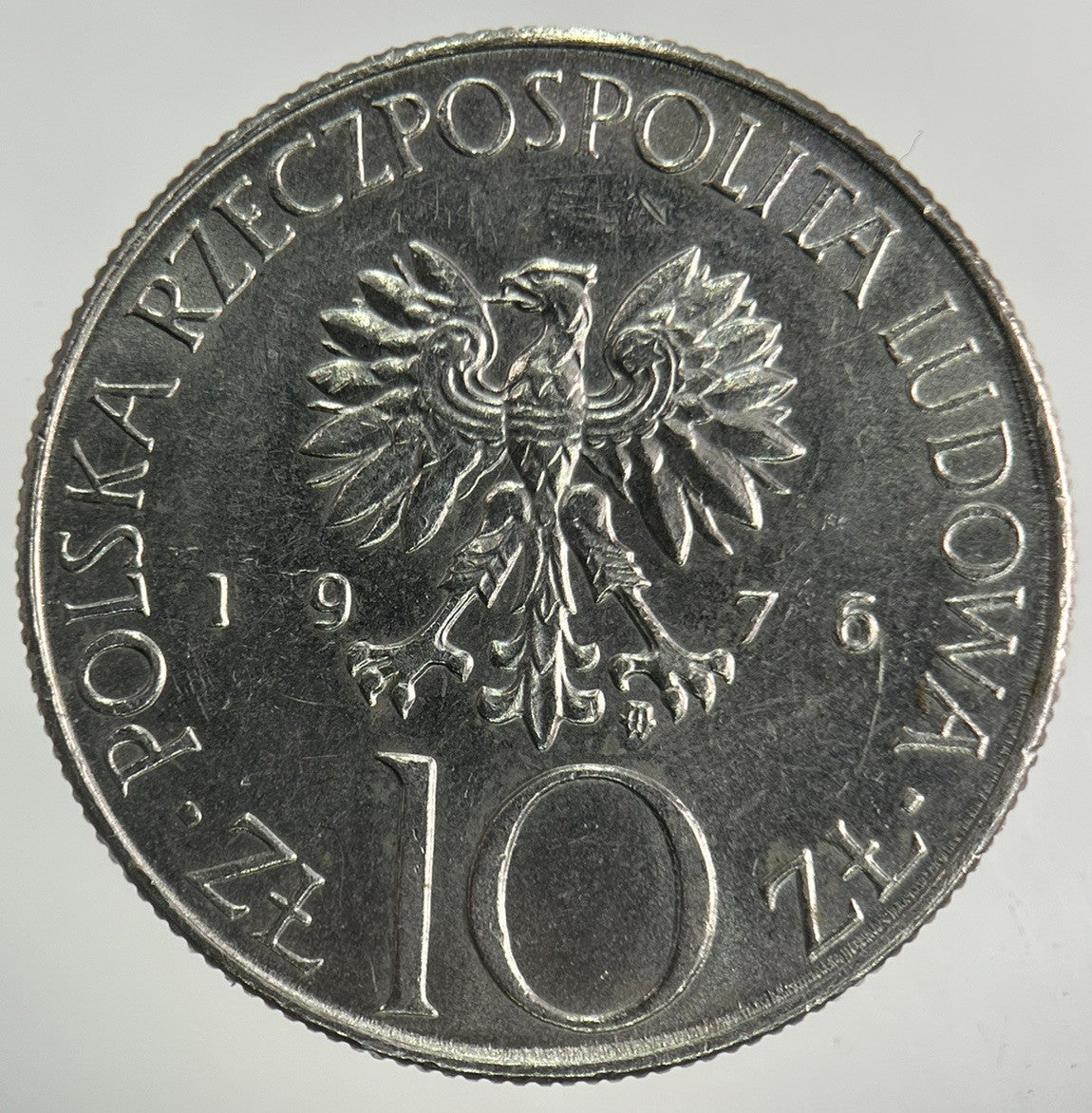 1976 Poland 10 Zloty Zlotych Coin | Fine Collectable Grade