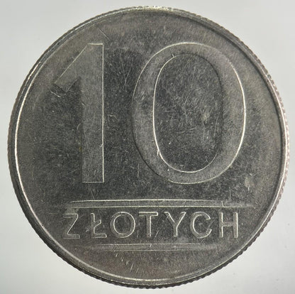 1987 Poland 10 Zloty Zlotych Coin | Fine Collectable Grade