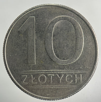 1988 Poland 10 Zloty Zlotych Coin | Fine Collectable Grade