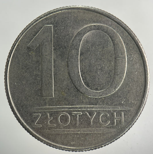 1988 Poland 10 Zloty Zlotych Coin | Fine Collectable Grade