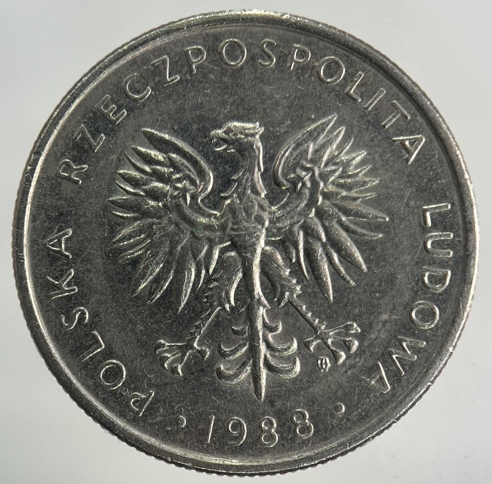 1988 Poland 10 Zloty Zlotych Coin | Fine Collectable Grade