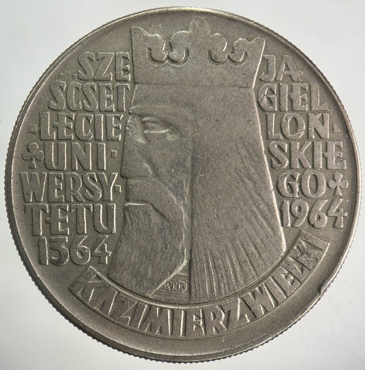 1964 Poland 10 Zloty Zlotych Coin | Fine Collectable Grade